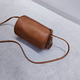 Women's Retro Tassel Barrel Bag - Shah S. Sahota